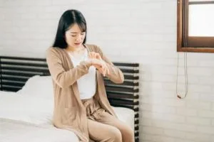 身体にかゆみがある人