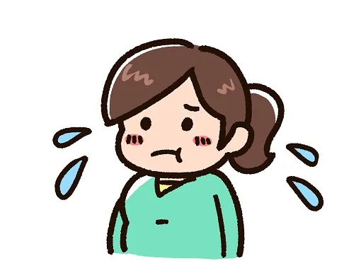 むくんでいる女性