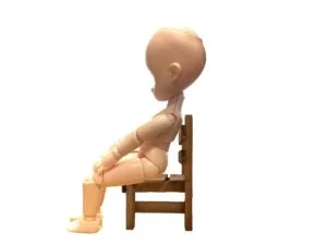 悪い姿勢での座り方