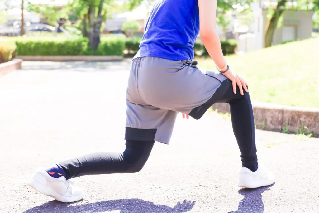 ストレッチをしている様子