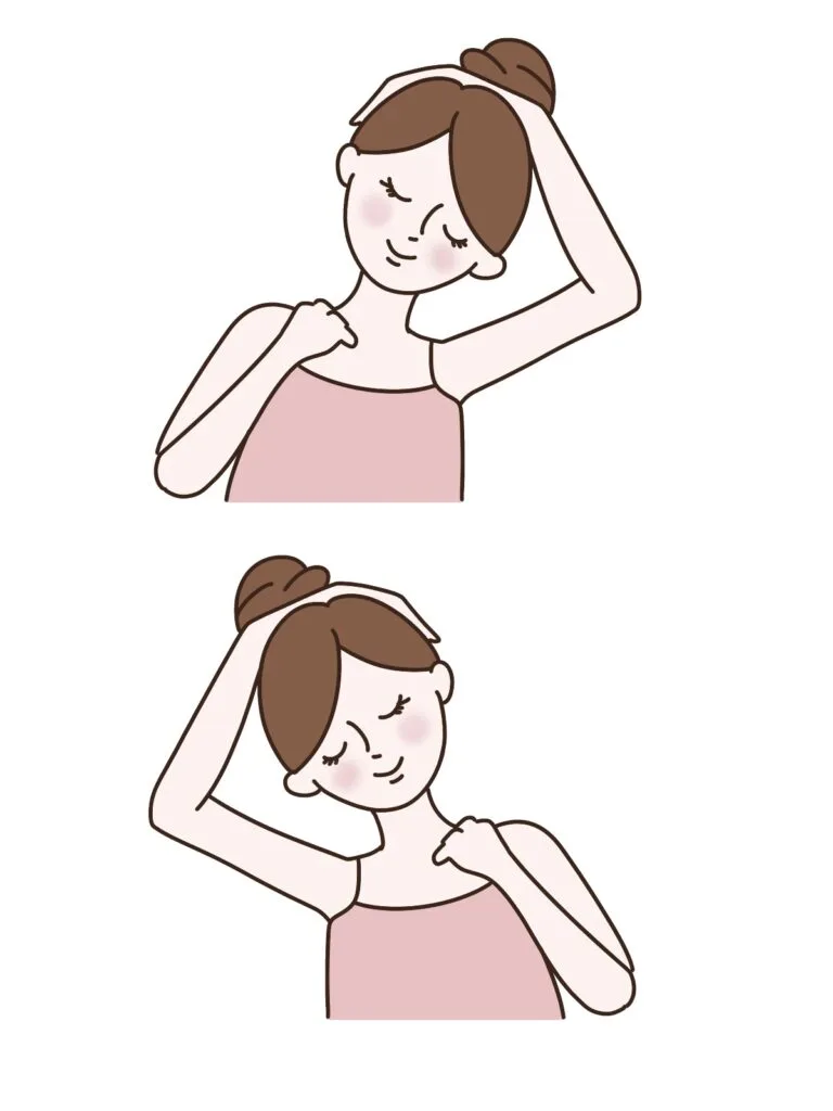 首のストレッチ